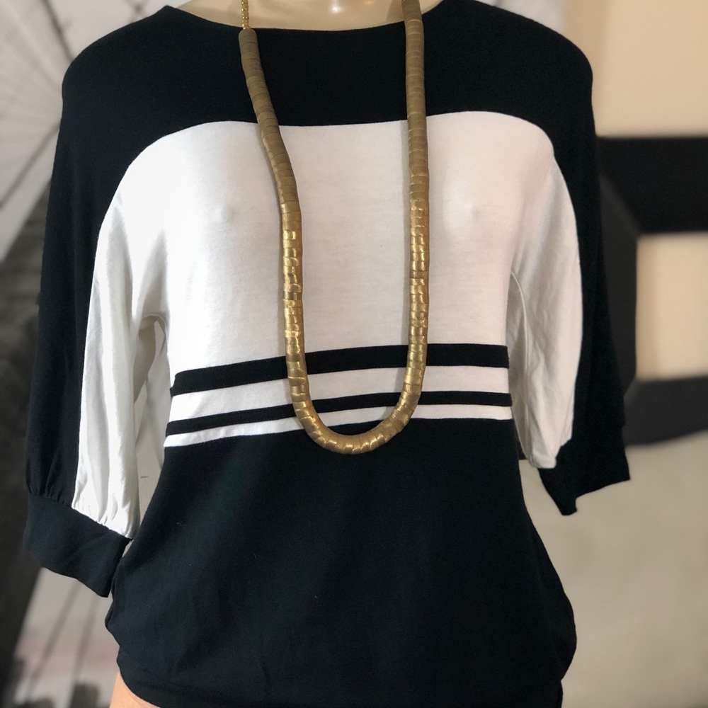 WHBM COLOR BLOCK TOP SZ XS